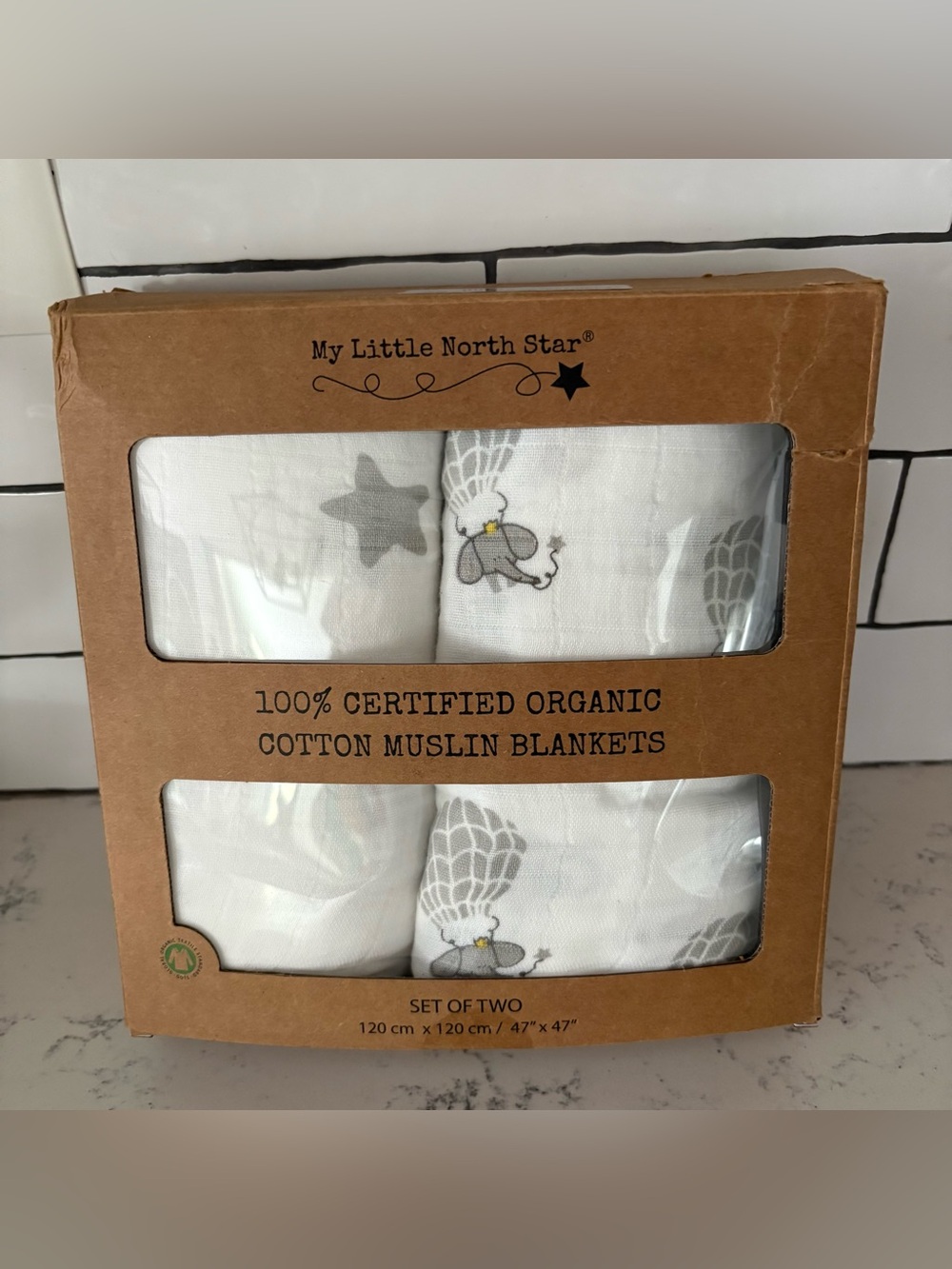 My Little North Star Organic CottonMuslin Baby Swaddle
BIkts Set of 2 Newborn